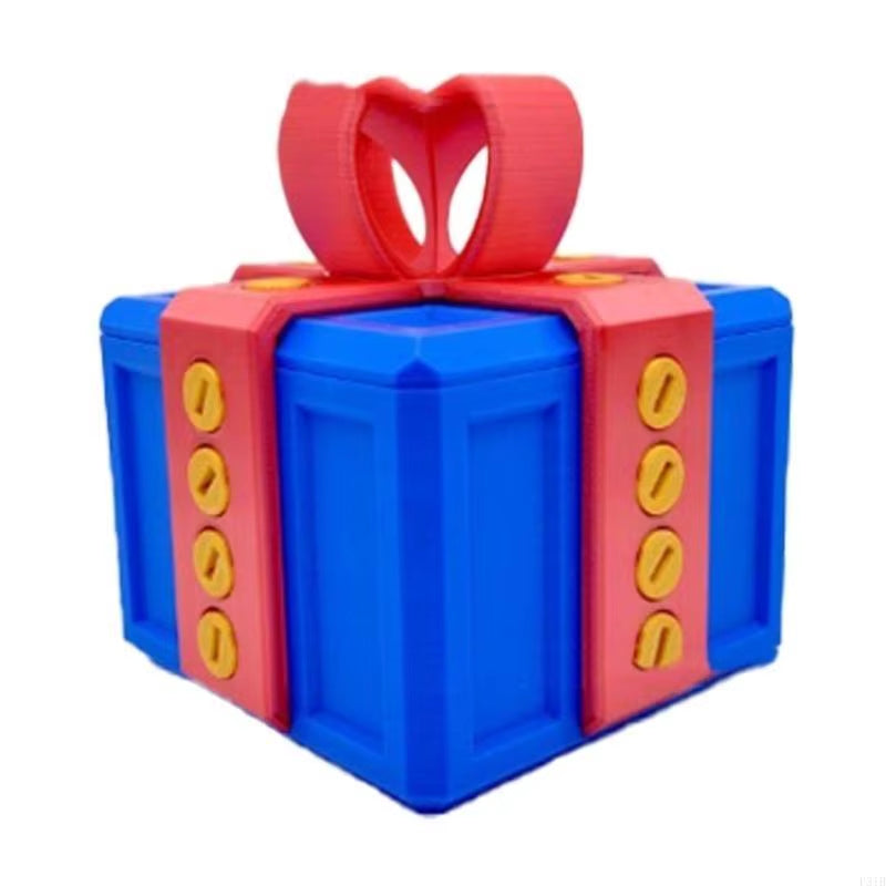 Creative Printed Troublesome Box Fun Screws Puzzle for Money Gifting Hilarious Printed Box for Pranks and Storage P31B